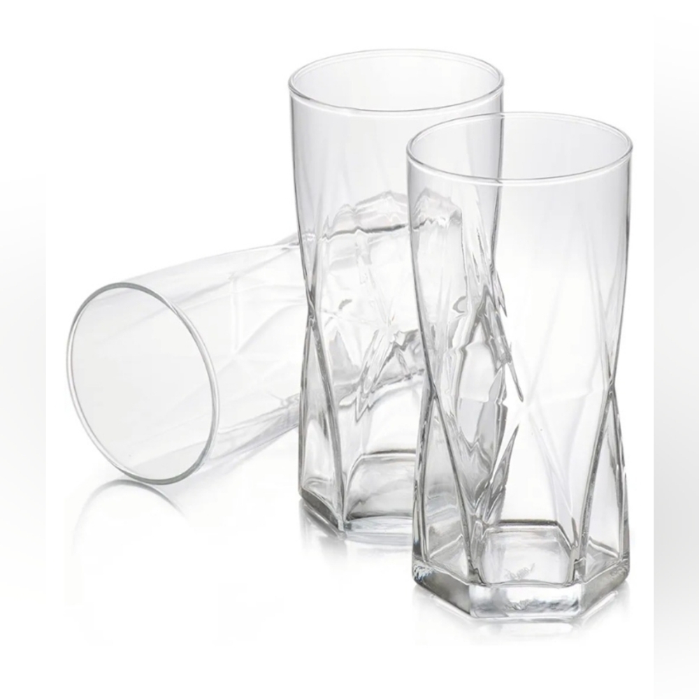 LIBBEY Rhombus Drinking Glasses Collection - Picture 2 of 3